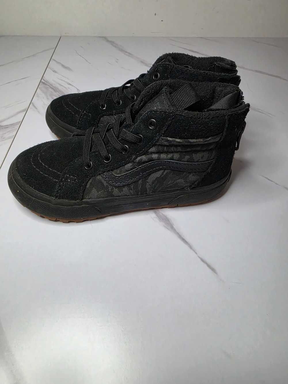 🚫SOLD🚫Vans Toddler Black High-Top Dneakers W/zipper Size 10C - Picture 4 of 4